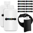 thumbnail image 2 of 14PCS Test Kit Includes 2 Translucent Portable Travel Empty Bottles 10 Adhesive Temperature Test Strips For Testing(White), 2 of 8