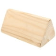 thumbnail image 1 of PTOOTP Wheel Chocks For Travel Trailers Anti Skid Light Yellow Wood 1Pack, 1 of 4