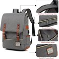 thumbnail image 5 of Vintage Laptop Backpack with USB Charging Port, Stylish Water Resistant, 5 of 5