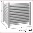 thumbnail image 7 of Casafield 48" x 48" Louvered Privacy Screen - Outdoor Vinyl Panels - Gray, 7 of 7
