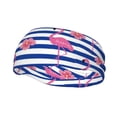 thumbnail image 2 of Uemuo Pink Flamingo Printed Sports Headbands for Men Women,Moisture Wicking Workout Headband, Sweatband Headbands,Non-slip Workout Gym Yoga Headband, 2 of 9