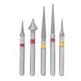 thumbnail image 4 of Fresas de diamante dentales, 5 piezas Herramienta de pulido de fresas de diamante dentales de alta velocidad Fresas de diamante de alta velocidad Resultados impresionantes, 4 of 8