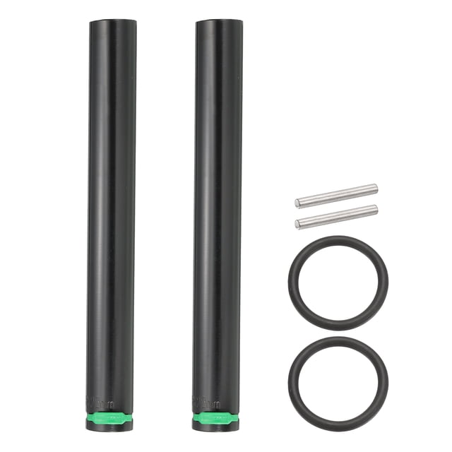 Uxcell 2pcs Zócalo de Impacto Profundo de 6 Puntos 1/2" Drive 22mm Socket Estándar Métrico 10" Largo Acero Cr-Mo Eje de Spindle Tuerca de Perro Sockets con Pasador de Bloqueo de Anillo de Goma