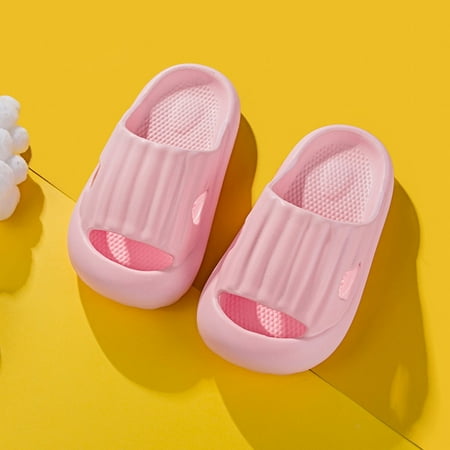 

LEEy-world Toddler Shoes Thick Boys Sole Bathroom Slippers Sandals Slipper Girls EVA Slides Baby Shoes Slip on Shoes for Toddlers Pink