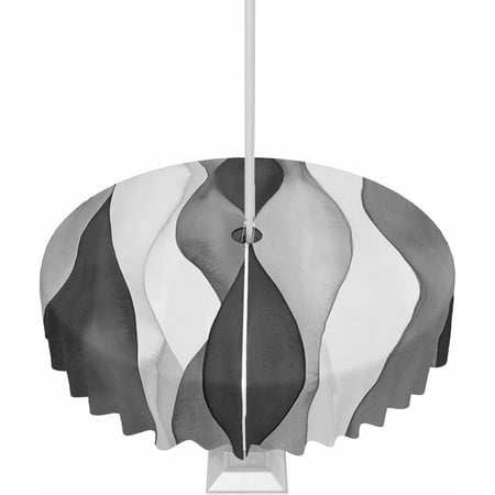 

Outdoor Tablecloth with Umbrella Hole and Zipper 60R Gray Gradient Ripples Table Cover for Round Tables Waterproof Tabletop Collection for Patio Garden Picnic Camping