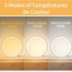 thumbnail image 3 of Bedside Lamp Led Dimmable Touch Table Lamp,3 Colors 10 Brightness Modern Circular Design, Metal Material, Desk Reading Lamp for Bedroom, 3 of 5