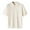 White, variant on JTieacloth Mens Collar Shirt Summer Casual T Shirt Men's Shirt Half Sleeved Loose Lapel Knit Shirt Solid Color Tops Green L