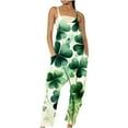 thumbnail image 2 of Styesk Pantalons pour Femmes Combinaisons Sans Manches Amples en Lin Jambes Larges, 2 of 5