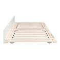 thumbnail image 5 of AFI Twin-XL Roll Out Wood Trundle Bed Frame with Wooden Slat Supports, White, 5 of 8