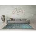 thumbnail image 3 of Ahgly Company Indoor Rectangle Oriental Light Blue Industrial Area Rugs, 2' x 4', 3 of 4