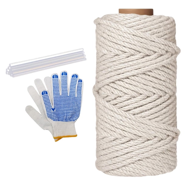 Cuerda de sisal para rascador de gatos, envoltura para muebles, cuerda de cáñamo resistente, para rascar gatos