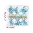 thumbnail image 3 of VOTRUDI Christmas Glitter Hanging Candy Ornaments,3 Pieces Christmas Candy Ornaments with Glitter and Plastic Peppermints for Home Party Decorations.,Light Blue, 3 of 7