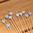 thumbnail image 4 of BambooMN - Decorative Blue Heart Bamboo Food & Drink Picks Skewers - 3.9" (10cm) - 100pcs, 4 of 4