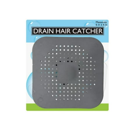 

Kole Imports GA090-10 Flat Shower Drain Hair Catcher with Holes - Pack of 10