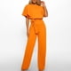 thumbnail image 4 of Pntutb - Mono de manga corta para mujer, ropa de club, mono de pierna recta con cinturón Pntutb Pntutb-7501, 4 of 9