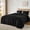 Black, variant on Rust  Comforter Set, Soft Fleece Plush Bedding Set with 2 Pillow Shams, Cozy Warm  Bed Set for Winter, Boho  Bedroom Decor