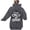 Grey, variant on Women's Breathable Back Print Hooded Sweatshirt Casual Everyday Top