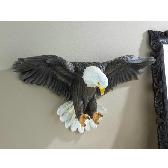 Accent Plus Soaring Bald Eagle Wall Sculpture