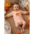 thumbnail image 5 of BemeyourBBs Newborn Baby Boys Girls My First Halloween Outfit Baby Girl Boy Fall Clothes Waffled Striped Bubble Romper Letter Pumpkin Embroidery Long Sleeve Jumpsuit Bodysuits Playsuit, 5 of 9