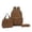 Brown, variant on HJYCHN Boy Backpack Heart Dot Print 3Pc Set Daypack with Lunch Tote Pencil Case Back to School Supplies for Kids Backpack for Girls Black