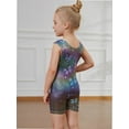 thumbnail image 5 of Leotards for Girls Gymnastics with Shorts Colorful Butterfly Shiny Diamond Kids Biketard, 5 of 6