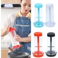 thumbnail image 2 of ABPETE Rotary Flour Sifter Large Capacity Clear Flour Mixing Cup Handheld Tapioca Baking Dispenser Sieve Container Kitchen Cooking Tools Blue, 2 of 8