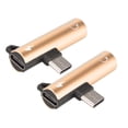 thumbnail image 1 of Adaptador De Audio USB C A 3,5 Mm, Carga Mientras Se Escucha Adaptador USB C A Auxiliar Función 2 En 1 Para Teléfono Para PC Para Tableta ANGGREK Oro, 1 of 8