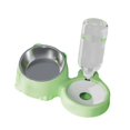 thumbnail image 4 of Cuencos para comida y agua para mascotas Juego de cuencos para comida y bebida desmontables para gatos verde, 4 of 8