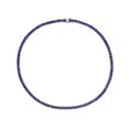 thumbnail image 2 of 33 Carat (ctw) Lab Created Blue Sapphire Necklace in Sterling Silver, 2 of 4