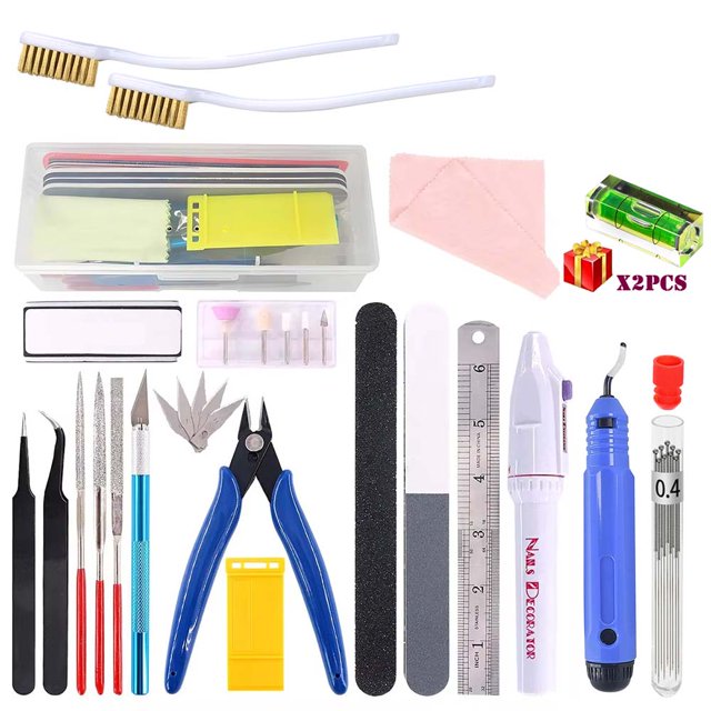 Kit de herramientas de impresora 3D de varios modelos, cuchillo de recorte, raspador, aguja de limpieza, pinzas, alicates, Kit de desbarbado, herramientas de impresión 3D DIY