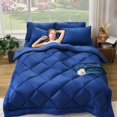 thumbnail image 3 of BDEUS Twin Comforter Set 4 Pieces,Comforter Set,Bed in a Bag, Bedding Set with Comforter,Fitted Sheet,Flat Sheet,Pillowcase, All Season, 3 of 12