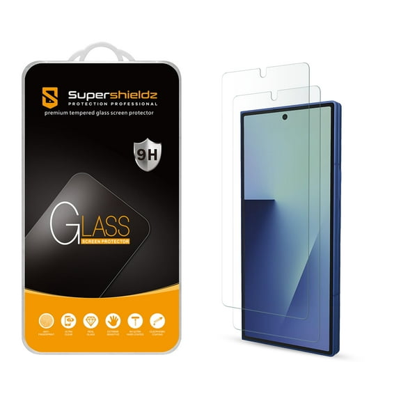 (2 Pack) Supershieldz Designed for Samsung Galaxy Z Fold 7 (Front Screen) Tempered Glass Screen Protector, Anti Scratch, Bubble Free