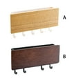 thumbnail image 3 of Cateissary Soporte de estante para llaves de pared para doméstico, bolsa decorativa para interiores, colgador de almacenamiento para abrigos y Decoración del hogar Negro Cateissary HA067198-02, 3 of 6