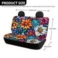 thumbnail image 4 of KUIFORTI Mandala Flower Car Seat Covers Rear Seats Only 2 Pack Back Bench Split Protector Automotive Interior Set Fit for Most Vehicles, 4 of 4
