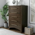 thumbnail image 5 of Furniture of America Irvine Contemporary Wood 5-Drawer Chest in Walnut, 5 of 8