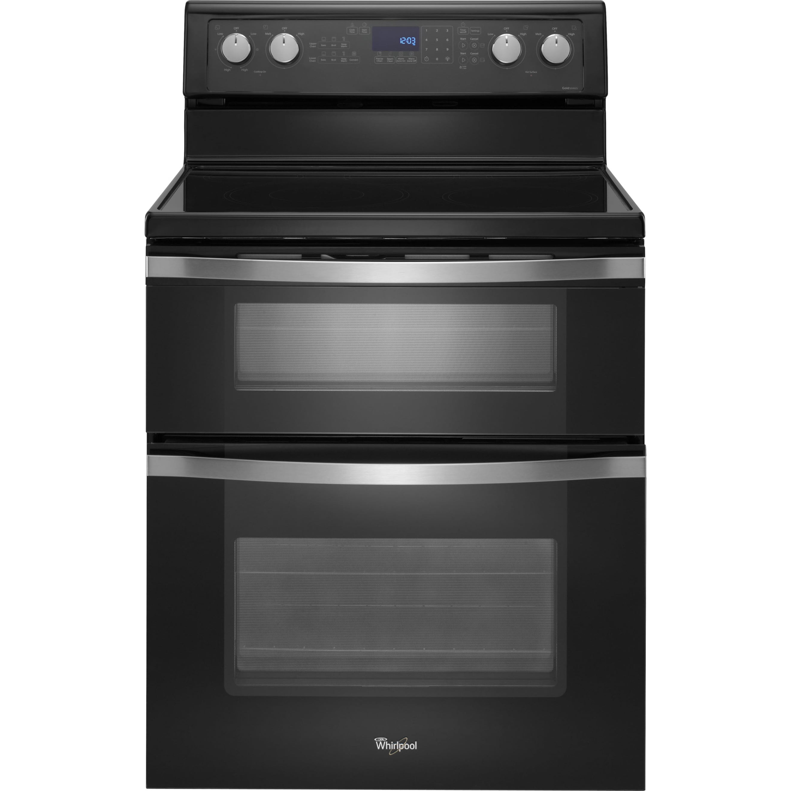 double oven electric range whirlpool