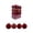 Wine, variant on Christmas Tree Ornaments Set 24 Piece Flocked Velvet Holiday Hanging Ball Decorations Blue 2.36 Inch