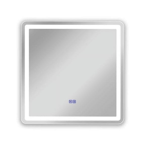 Chloe Lighting CH9M002BL24-SQR 24 in. 3 Color Temperatures 3000K-6000K Luminosity Back Lit Square Touchscreen LED Mirror