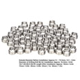 thumbnail image 4 of HUGFEGWE Inserts de Filetage, 50 Pcs Inserts de Filetage M10x1.25, Outil de Réparation d'Écrou de Réduction Mâle Femelle, Manchon de Réparation de Vis SUS304 pour Aluminium, Inserts de Verrouillage de Filetage (1D), w12r0zbgvi-11 CJB91-111278, 4 of 9