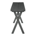 thumbnail image 3 of McKayla Flip Top Table in Distressed Washed Gray Finish Solid Wood and Veneers, 3 of 7