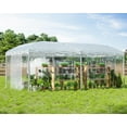 thumbnail image 5 of Jocisland 19.2×9.7×8.5 ft Upgraded Pop-up Greenhouses for Outdoors Indoor with Adjustable Reinforced Frame, Portable Walk in Greenhouse, White, 5 of 9