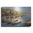 thumbnail image 1 of Luxe Metal Art 'Harbor Bay' by Furtesen, Metal Wall Art, 24"x16", 1 of 7