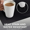 thumbnail image 6 of More Décor Dining Table Placemats, Washable Heat-Resistant PVC Vinyl Table Mats for Dining Room and Kitchen, Anti-Slip - Set of 4 -Black, 6 of 6