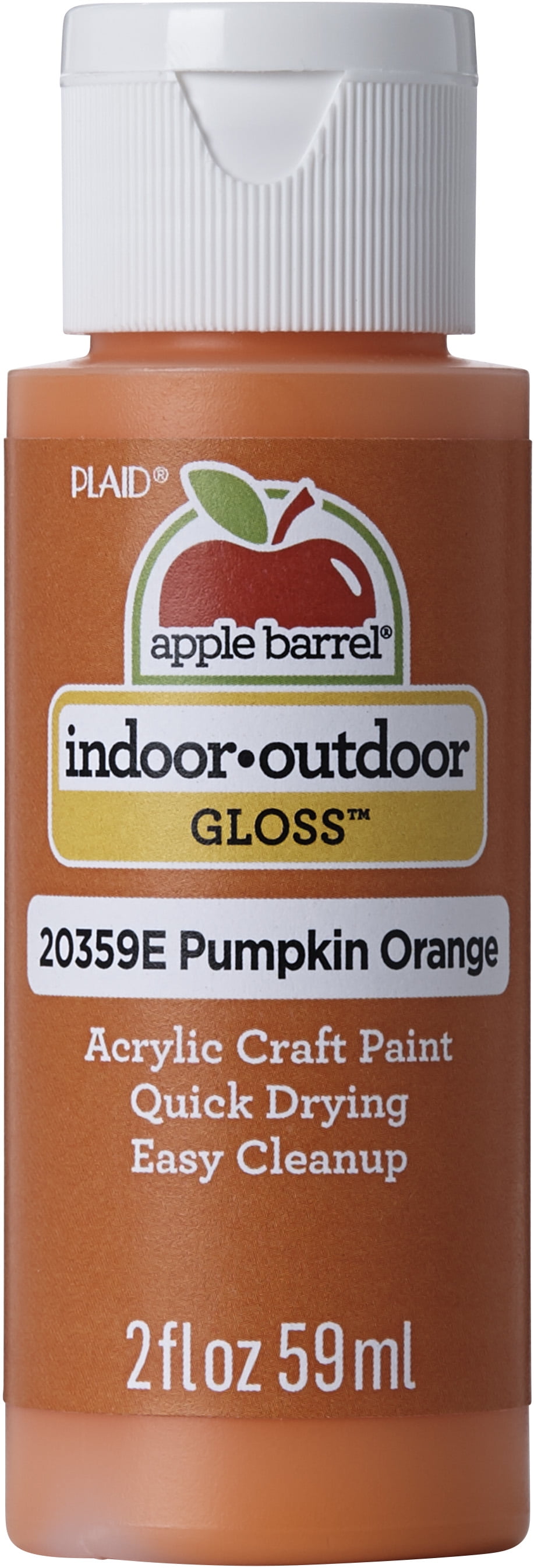 Apple Barrel Acrylic Craft Paint, Gloss Finish, Pumpkin Orange, 2 fl oz