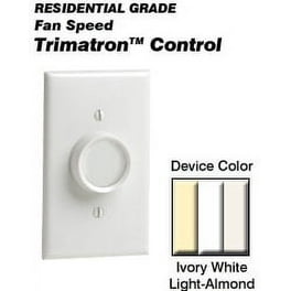 Leviton 1.5 Amp Watt Decora Single Pole Rotary Step Fan Speed Control, White Leviton 1.5 Amp Watt Decora Single Pole Rotary Step Fan Speed Control, White