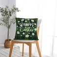 thumbnail image 5 of Pofeuu Happy Easter Print Double-sided plush pillowcase Square Throw Pillow Covers Pillows Cover for Living Room Bedroom Sofa Couch Cushion Cover（No pillow core）-18"x18", 5 of 7