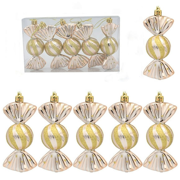 Decoraciones de Halloween, adornos de Halloween, decoración navideña, caja de regalo, accesorios de dulces chapados, colgantes para árbol de Navidad, decoración de escaparate, dulces de colores, 5 pie