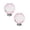 Pink*2, variant on 1 Pcs Crystal Glass Door Knob, Crystal and Chrome Modern Cabinet and Drawer Knob for Kitchen, Bathroom, and Furniture 30mm