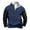 01 Blue, variant on zfwon Men's 1/4 Zip Sweatshirts Fleece Pullover Oversized Stand Collar Long Sleeve Jumpers Thermal Warm Sweater Fashion Quarter Zip Pullover Casual Patchwork Tops with Pocket