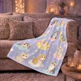thumbnail image 6 of Dreamy Kitten Moon Star Pattern, Mystical Pet Portrait Pattern, Warm Flannel Blanket for Living Room and Bedroom, Cat Lovers Just Because Gift, Pet Lover Home Decor, 6 of 9